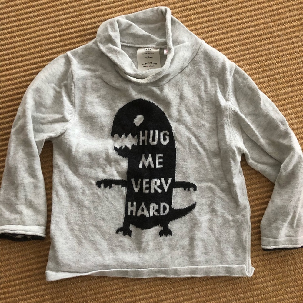 Zara Baby Sweater with Slogan 2-3 years